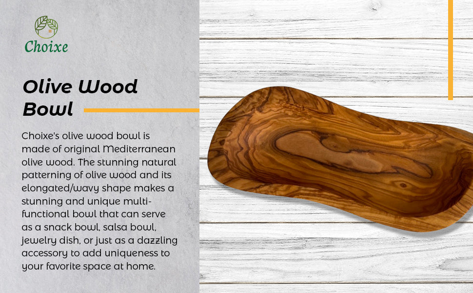 Hand Carved Mediterranean Olive Wood Bowl
